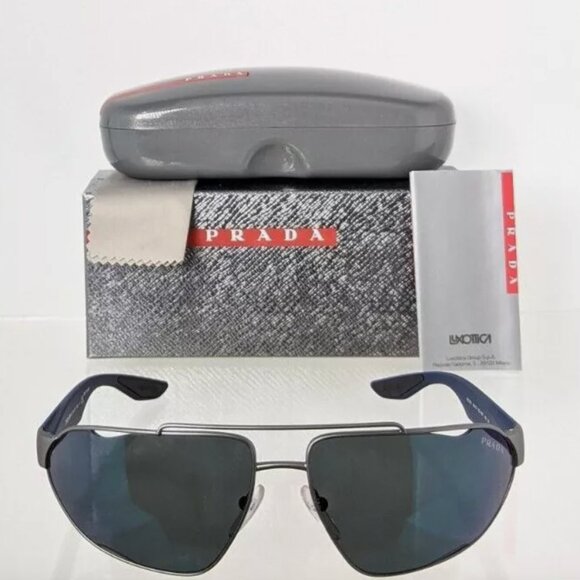 New Prada Sport Blue Authentic Men's 66mm Sunglasses - Picture 1 of 5